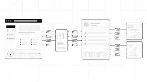 Minimal diagram of the browser, cipher package, API, and storage layers.